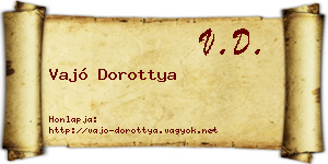 Vajó Dorottya névjegykártya